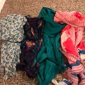 Colorful scarves bundle